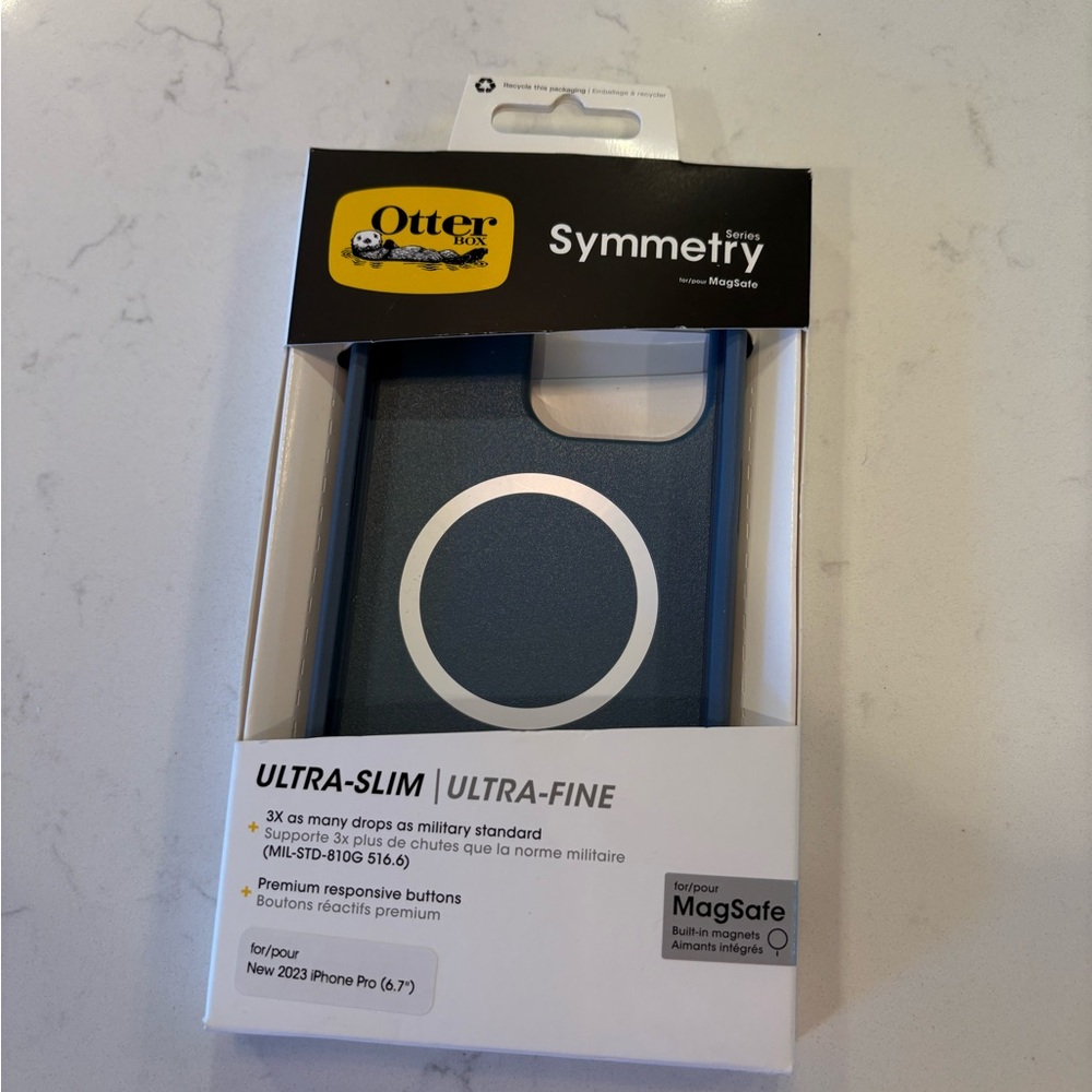 OtterBox Symmetry MagSafe Case for iPhone 15 Pro - Dark Blue